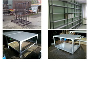 Пирамида транспортировки и хранения стекла,  столы,  стеллажи для склада